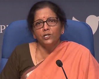 Finance Minister Nirmala Sitharaman (file pic)