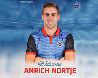 South African pacer Anrich Nortje 