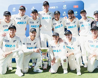 New Zealand for the first time ranked no. 1 in Tests