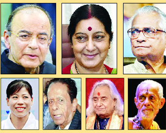Padma Vibhushan for Arun Jaitely, Sushma Swaraj, Mary Kom