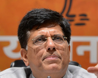 Railway Minister Piyush Goyal  given temporary charge of Finance