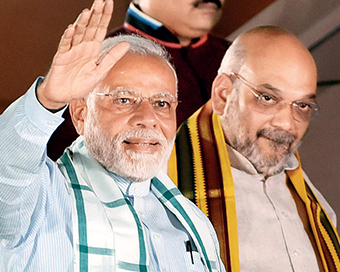 PM Modi with Amit Shah (file photo)