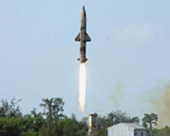 Prithvi-II Missile launched from Chandipur Range on October 07, 2013. (Photo: IANS)