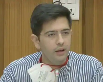 AAP leader Raghav Chadha tests Covid positive