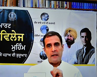 Rahul Gandhi, Amarinder Singh launch Rs 2,775 cr Smart Village campaign