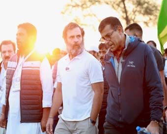 Former RBI Governor Raghuram Rajan & Rahul Gandhi in Bharat Jodo Yatra