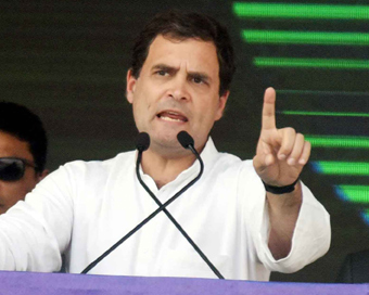 Rahul Gandhi promises Nyay, real GST after LS win