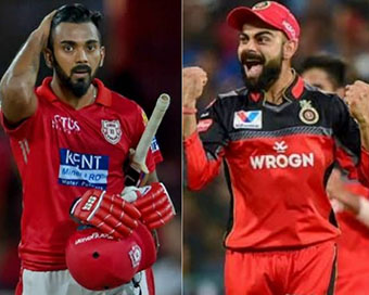 KXIP captain KL Rahul and RCB captain Virat Kohli