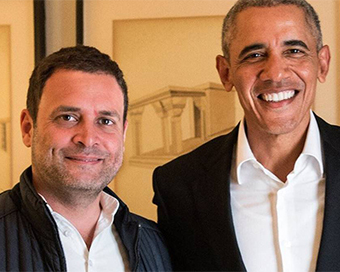 Rahul Gandhi with Barack Obama