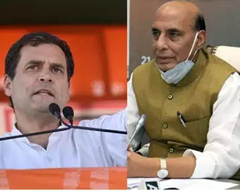 Rahul Gandhi and Rajnath Singh