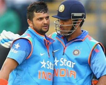 Suresh Raina and MS Dhoni