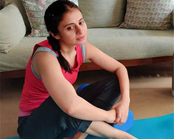 Actress Rasika Dugal post workout