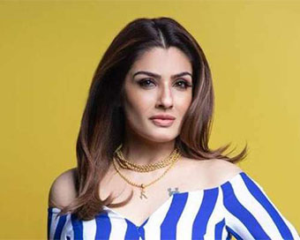 Raveena Tandon shoots for PM Cares show maintaining social distancing