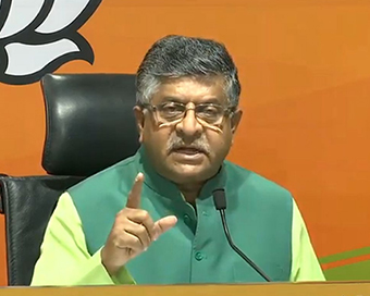  Union Minister and senior BJP leader Ravi Shankar Prasad 