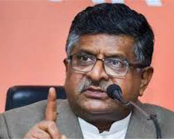 Union Minister Ravi Shankar Prasad