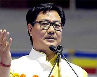 Union sports minister Kiren Rijiju