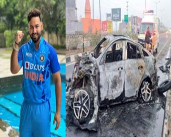 Rishabh Pant injured in car accident on Delhi-Dehradun Highway
