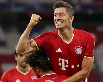 Bayern Munich striker Robert Lewandowski