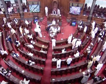 Rajya Sabha adjourned till Tuesday after uproar over 8 MPs