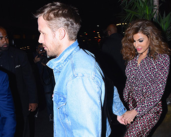 Ryan Gosling with wife Eva Mendes