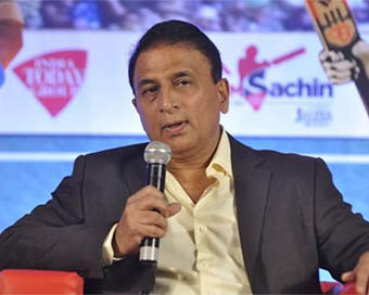 Indian batting great Sunil Gavaskar 