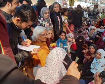 Sadhna Ramachandran makes surprise visit to Shaheen Bagh, protesters put up demands