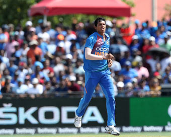 Saini stars on debut as India beat West Indies by four wickets