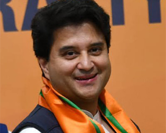 BJP leader Jyotiaditya Scindia (file photo)