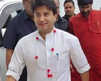 BJP Rajya Sabha MP Jyotiraditya Scindia