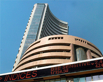 Equity indices fall, Sensex down around 200 points
