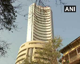 Equity indices open in red, Sensex down 180 points