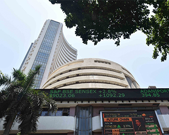 Sensex drops 550 points, holds on to 49,000