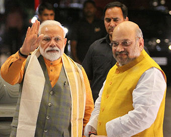 PM Modi and Amit Shah (file photo)