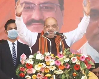 Amit Shah reaches Guwahati to kick start BJP