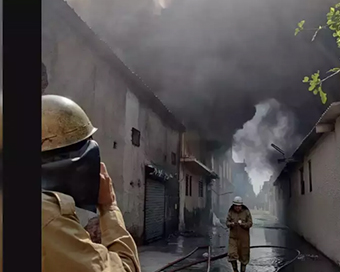 Fire breaks in Delhi shoe factory, no casualty