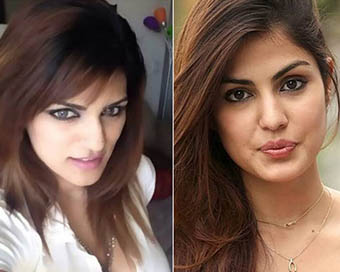 Shweta Singh Kirti (right), Rhea Chakraborty (left)