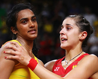 PV Sindhu sends heartfelt message to injured Carolina Marin