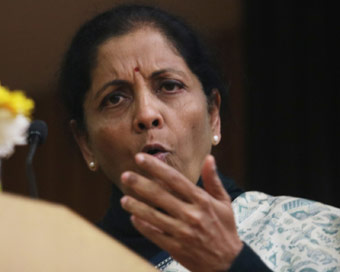 New Delhi: Defence Minister Nirmala Sitharaman delivers a lecture on "India