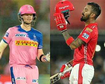 RR captain Steve Smith and KXIP skipper KL Rahul