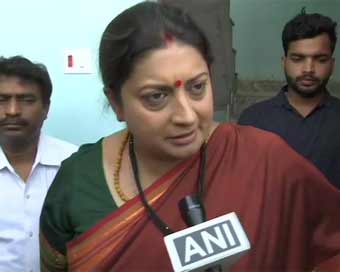 Smriti Irani alleges booth capture in Amethi