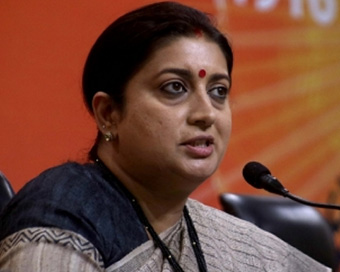 Union Minister Smriti Irani 