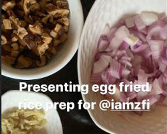 Smriti Irani shared recipe for egg fried rice on Instagram