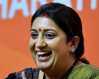 Union minister Smriti Irani (File photo)