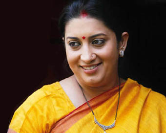 Union Minister of Women and Child Development Smriti Irani (file photo)