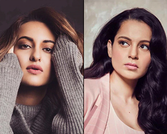 Sonakshi Sinha (left), Kangana Ranaut (right)