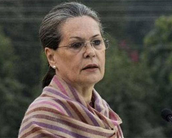  Congress interim president Sonia Gandhi