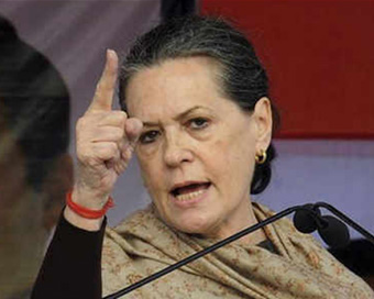 Congress President Sonia Gandhi