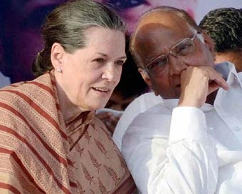 Sonia Gandhi, Sharad Pawar (file photo)