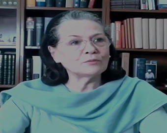 Interim Congress chief Sonia Gandhi