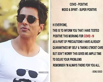 Sonu Sood tests Covid positive